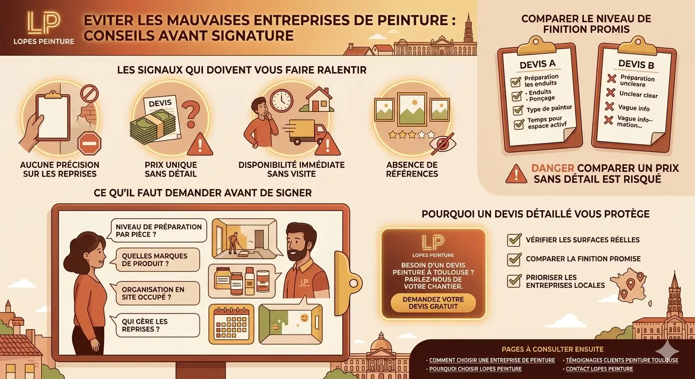 Comment eviter les mauvaises entreprises de peinture ?
