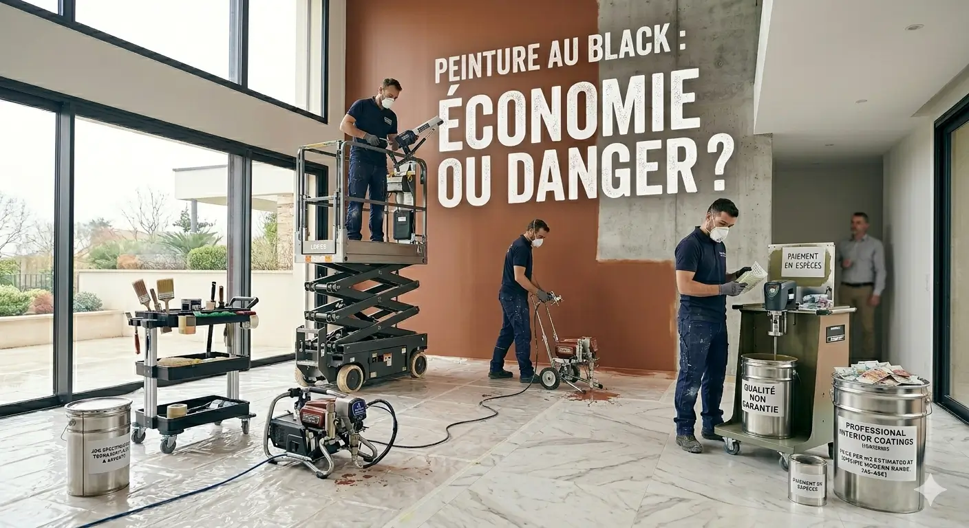Peindre au black : Tarif m², risques et tout ce qu'il faut savoir